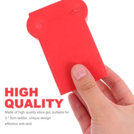 ANDRESLAD 2pcs Ladder Top Protector Pads Non-Slip Ladder End Caps Feet Replacement Rubber Cover