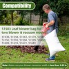 Dimakung 51503 Leaf Blower Vacuum Bag for Toro, Bottom Zip