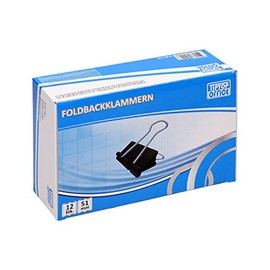 TIPTOP OFFICE TTO Foldback Clips 51 mm Pack of 12