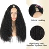 SCENTW Deep Wave V Part Wig Synthetic curly Wigs for
