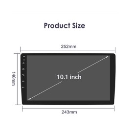 JOYINCAR 10" Android 13 Double 2Din Car Stereo CarPlay GPS Navi WiFi BT RDS 4+64GB Radio