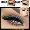 New European American Glitter Self-Adhesive Waterproof Eyeliner Eyeshadow Stickers Double