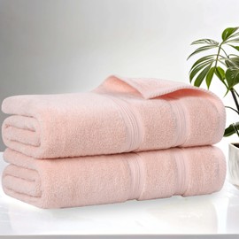 Superior Cotton Bath Sheet Set, Daily Use, Bathroom, Guest Room, Bath, Shower, Pool, Body, Home Essentials, Quality Soft Plush Absorbent Towels, Zero Twist, Smart Dry Collection, Set of 2, Crimson