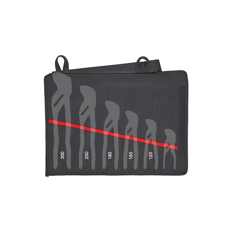 KNIPEX Roll Bag for Pliers Wrench Empty 6 Compartments 340