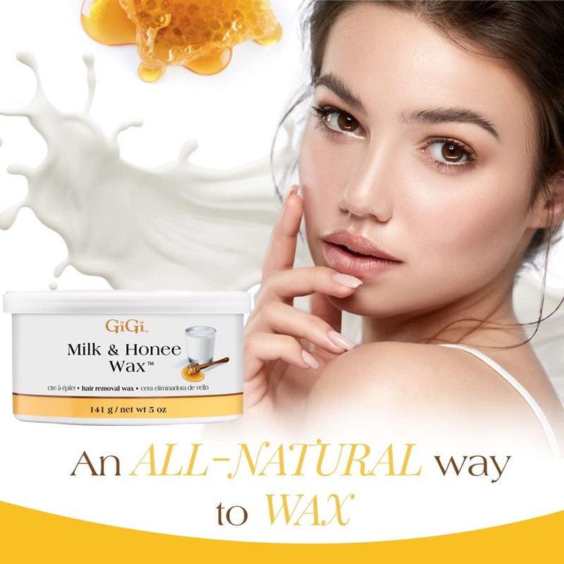 GiGi Honee Wax for Hair Removal, Mini Milk & Honey