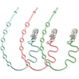 Correas De Seguridad Ajustables Para Juguetes De Bebé, 3 Piezas Sujetadores Anti-Pérdida Para Chupetes Y Mordedores, Clips Duraderos Para Silla Alta, Cuna, Asiento Auto Y Cochecito