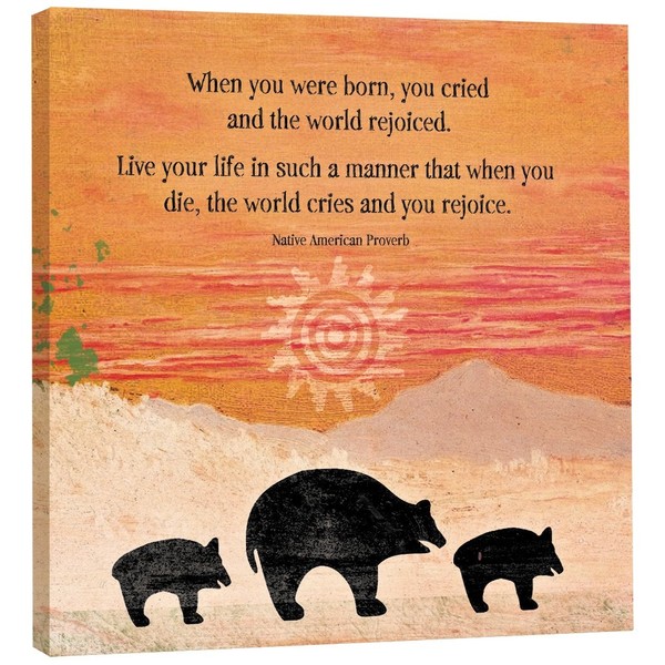 Tree-Free Greetings EcoArt Home Decor Wall Plaque, 11.25 x 11.25 Inches, When You Were Born Themed Inspiring Art