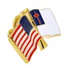 PinMart USA and Christian Crossed Friendship Flag Enamel Lapel Pin