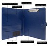 GraduationMall A4 Writing Case with Clipboard - Blue Portfolio Padfolio
