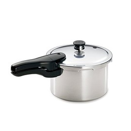 Presto 01241 Pressure Cooker, 4 qt Capacity, 9.81 in Dia, Aluminum