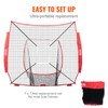 VEVOR 7x7FT Baseball Softball Practice Net, Portable Baseball Training Net