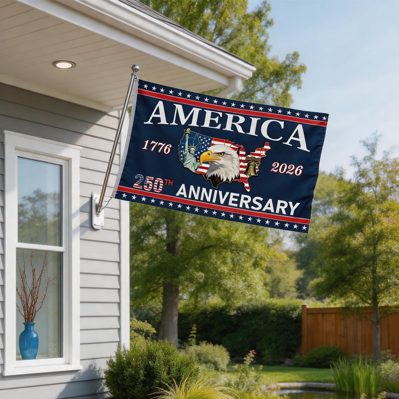 250th Anniversary American Flag - 3x5 Ft Double Sided 3