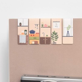 Monolike Magnetic Bookmarks Cosy Kitchen, Set of 5