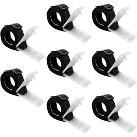 Retaining Straps, Set of 8 Fastening Straps and Clips, Accessories for Mobile Reel Systems for Pool Tarpaulins and Covers, Robust and Durable