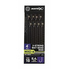 Matrix MXC-4 X-STRONG BAIT BAND RIGS 10CM/4INS (12)