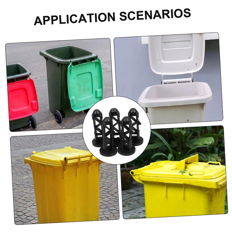 Ciieeo Trash Can Lid Hinged Pins 240L Plastic Connecting Shafts