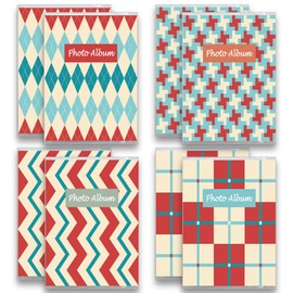 NICKANG Small Photo Album 4x6 | Hold 36 Photos | Set of 8 | 4x6 Mini Photo Albums, Photo Albums 4x6 Pictures, Picture Albums 4x6, Photo Book 4x6, Photo Album Book, Picture Book for Photos. (Red)