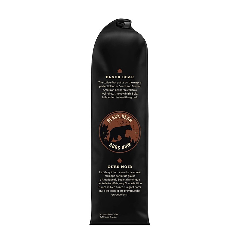 Muskoka Roastery Coffee, Black Bear, Decaf Dark Roast, Whole Bean