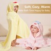JOYNCLEON 2 Pack Toddler Bath Towels with Hood Thick Toddler