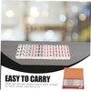 Kisangel 1 Set Mini Mahjong Set Portable Travel Mahjong Tiles