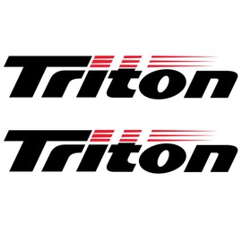 Imagnt Studio Set of 2 Boat Hull Vinyl Decals Graphics for Triton Boats, Restoration Stickers, Size 28 inches