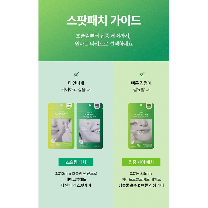 Franz Naked Early Spot Acne Patch (72 servings): Franz Skin