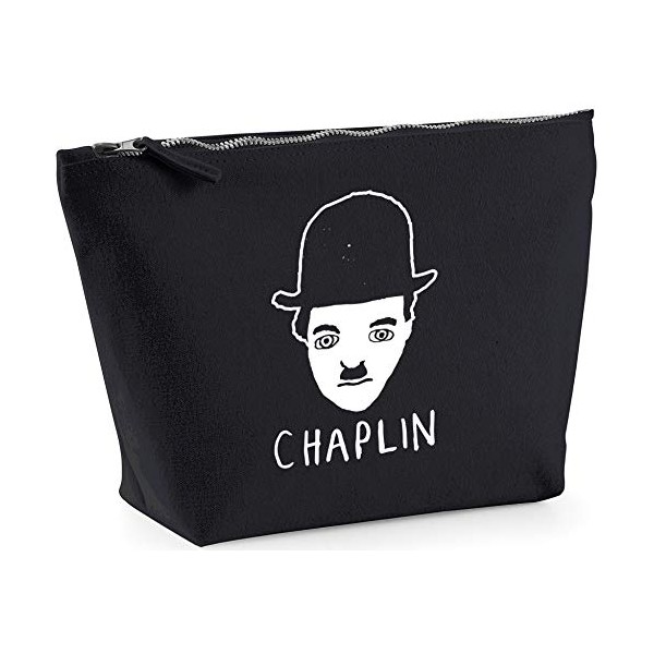 Hippowarehouse Charlie Chaplin portrait printed make up cosmetic wash bag