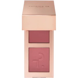 Patrick Ta Double Take Mini Blush Duo, She Goes to the Gym, crema y polvo, 0.25 onzas, acabado natural radiante
