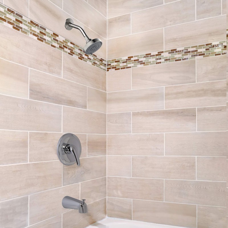 Design House 595108, Satin Nickel Middleton II Transitional 3-Function Shower