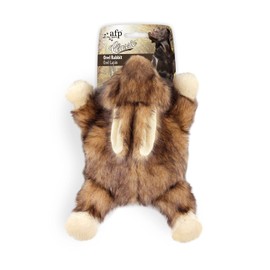 ALL FOR PAWS Orel Rabbit Dog Toy, Realistic F ur, Large Squeaker, 9.8 x 7.5 x 4.3 inches