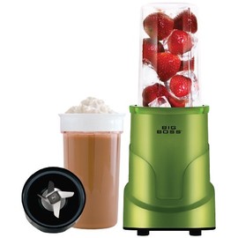 Big Boss 8993 4-Piece Personal Countertop Blender Mixing System, 300-watt, Green