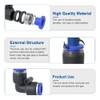 AIRZOE 80 PCS 1/4 Inch OD Push to Connect Fittings,20