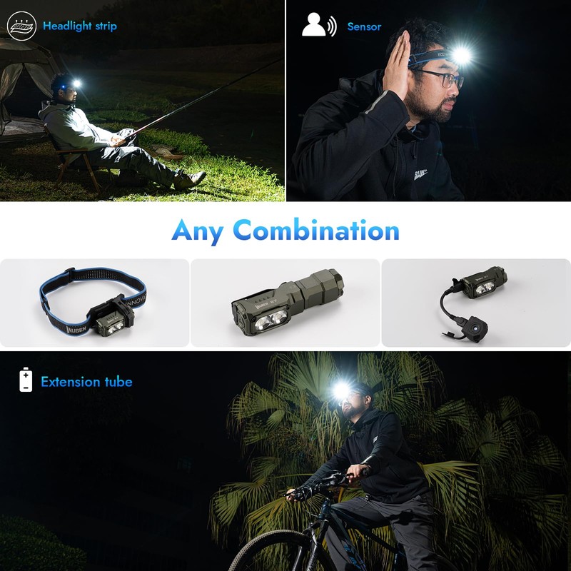 WUBEN E7 1800 Lumen Rechargeable Mini Flashlight with Magnet -