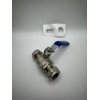 15mm Lever Ball Valve with Blue Handle, WRAS Approved,Compression Ends,