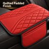 Universal Leather Car Armrest Storage Bag with Center Console Riser