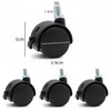 Ai-OUMLEEF Swivel Caster Wheels, 4Pcs Office Chair Caster Replacement, Furniture