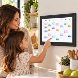 10.1-Inch Smart Family Calendar for Home Planning – WiFi Touchscreen Photo Frame with 32GB Storage and Auto-Rotate
