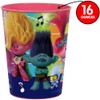 Multicolor Trolls Design Plastic Stadium Cup, 16 oz (1 Count)