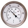 DuraChoice Industrial Bimetal Thermometer 3" Face x 2-1/2" Stem, 0-250°F,