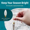 Holiday Joy - 1 Pack Christmas Window Candles with Sensor