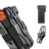 Foldable Bike Lock with Mount Bracket, 4-Digit Combination Anti Theft