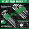 SK 9-Piece Allen Wrench Set, Hex Key Set, Metric Ball