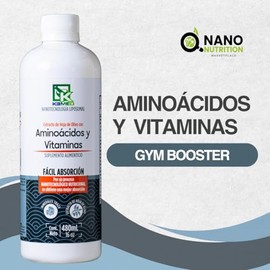 KEMED | Aminoácidos y Vitaminas | Con Minerales Traza y Extracto de Hoja de Olivo | Nanotecnología Liposomal | Suplemento de Alta Absorción 480ml | 16 Dosis | Nano Nutrition by KEMED