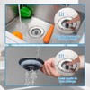 Hibbent Kitchen Sink Plug,Kitchen Sink Strainer and Stopper Combo,with 2