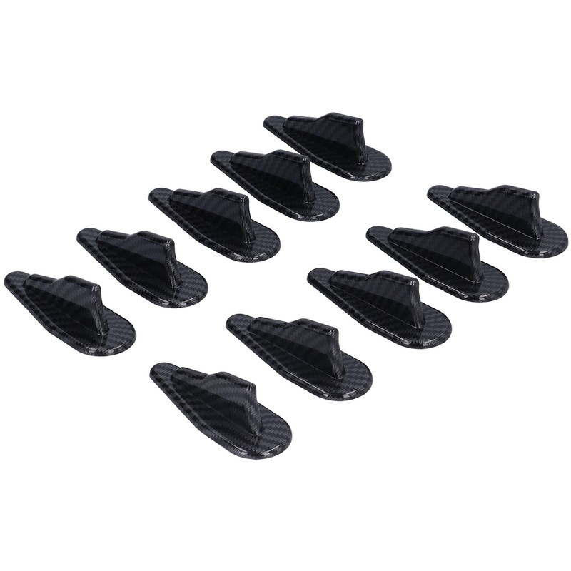 10PCS Shark Fin Kit Spoiler Wing Set with Carbon Fiber