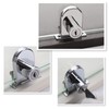 Luomorgo 2Pcs Showcase Lock Stainless Steel No Drill Glass Door