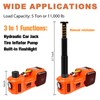 HEDWETO Electric Hydraulic Car Floor Jack Kit 12V DC 5