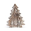 DEMDACO Nesting Trees Whitewashed 8 x 6 Mango Wood Christmas