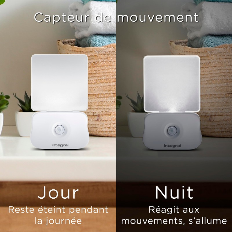 Integral LED Motion Sensor Night Light, Night Light Socket with