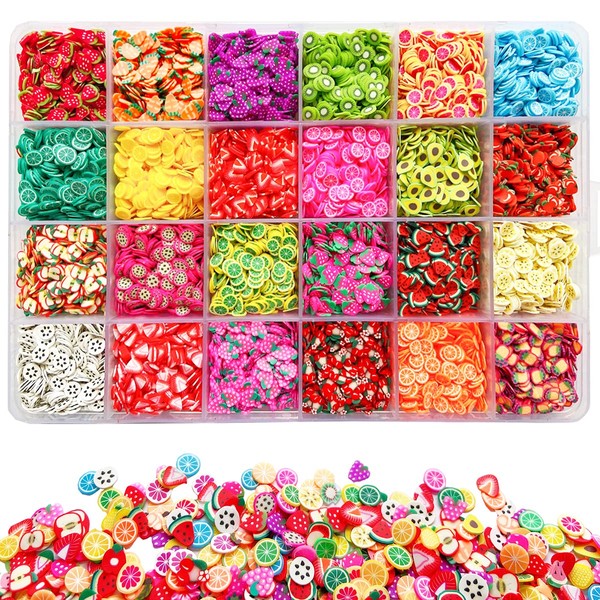 17800Pcs Fruit Slices Nail Art Slices Polymer Clay Slice Nail